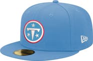 New Era Men's New Era Light Blue Tennessee Titans Primary Logo 59FIFTY Fitted Hat