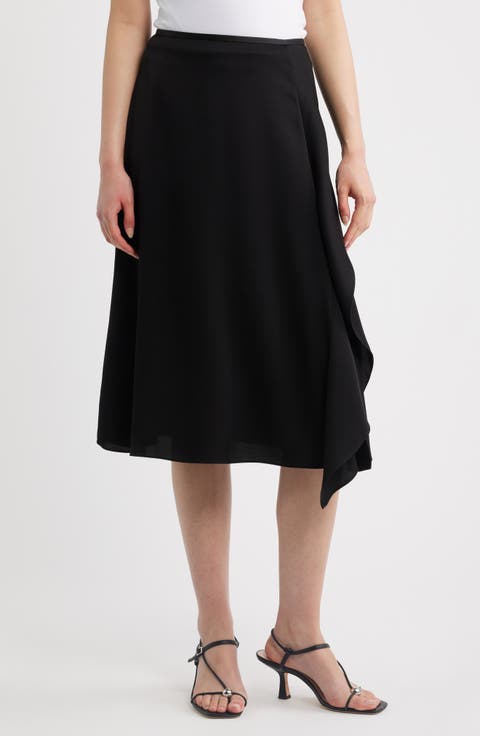 Satin Midi Skirt
