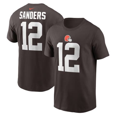 Men's Nike Shedeur Sanders Brown Cleveland Browns 2025 NFL Draft Name & Number T-Shirt