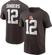 Nike Men's Nike Shedeur Sanders Brown Cleveland Browns 2025 NFL Draft Name & Number T-Shirt