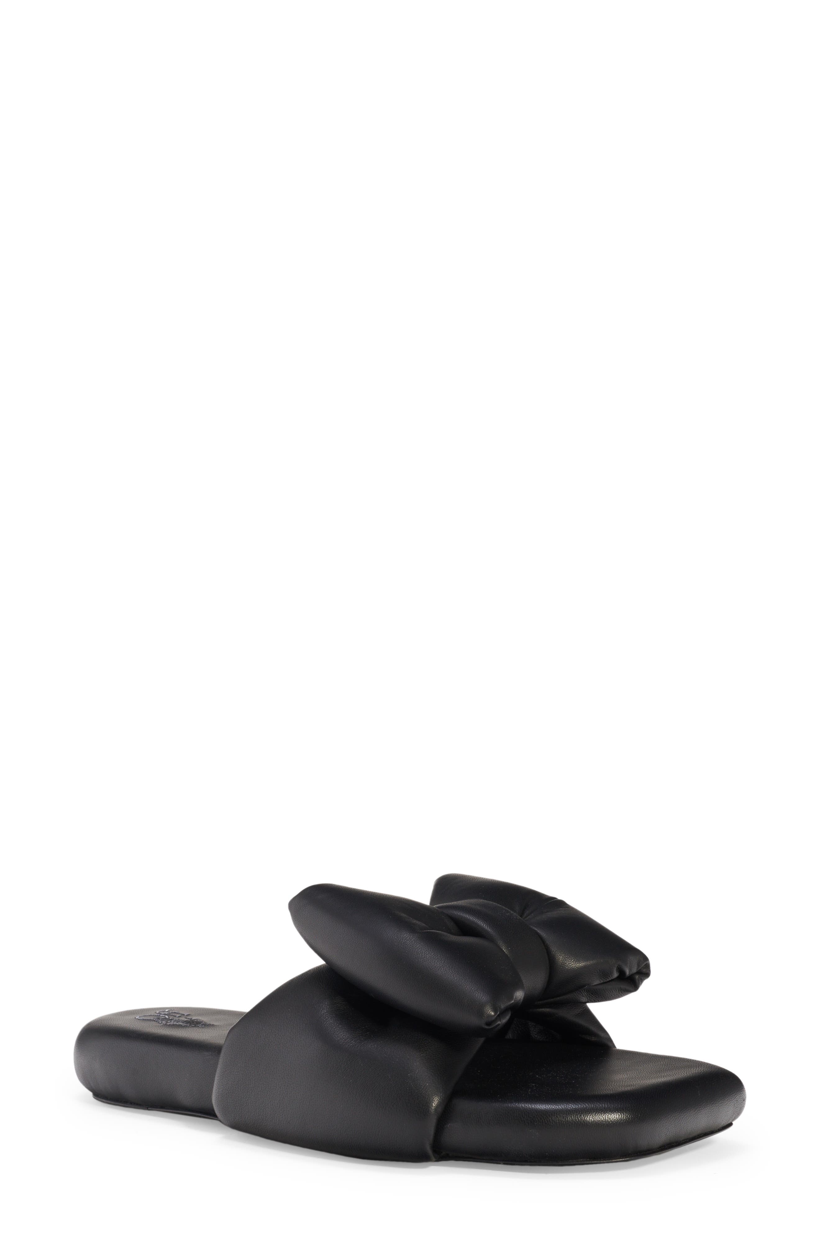 Off-White Bow Slide Sandal, Main, color, 