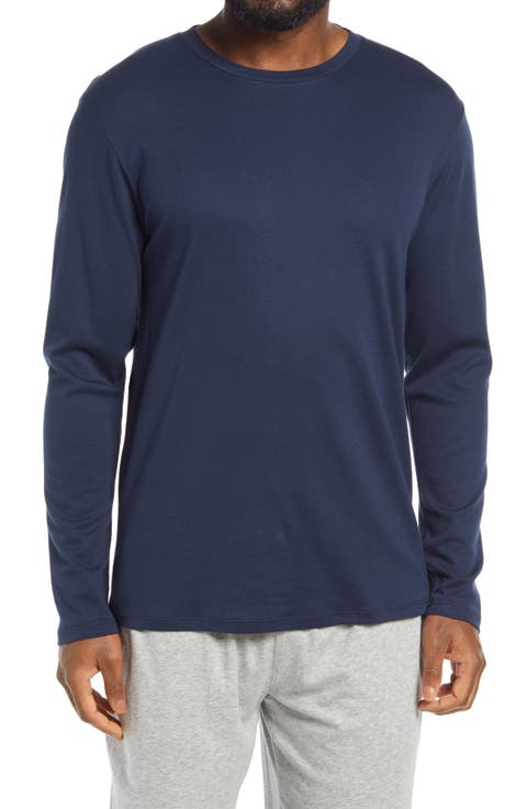 Long Sleeve Pima Cotton Lounge T-Shirt