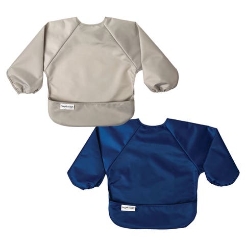 Mess-Proof/Waterproof 2-Pack Long-Sleeve Bib