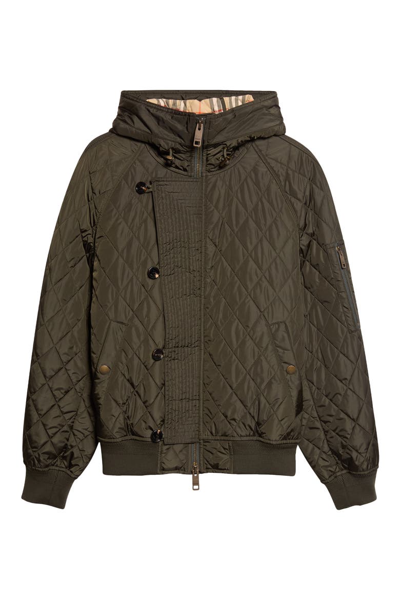 Elliston Quilted Nylon Jacket, Alternate, color, SHALE