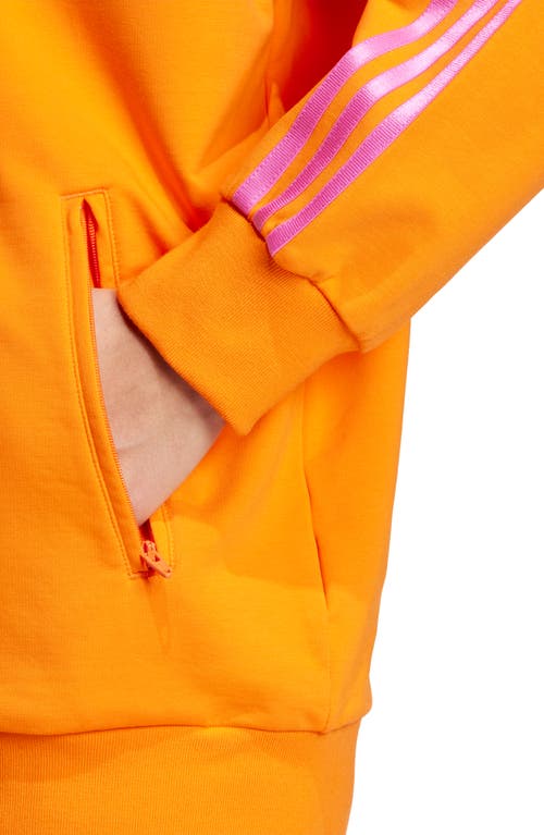 Shop Adidas Originals Blocked Track Jacket In Orange/semi Lucid Fuchsia