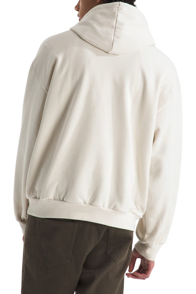 Evolution Simple Dome Oversize Cotton Blend Hoodie, Alternate, color, WHITE DUNE