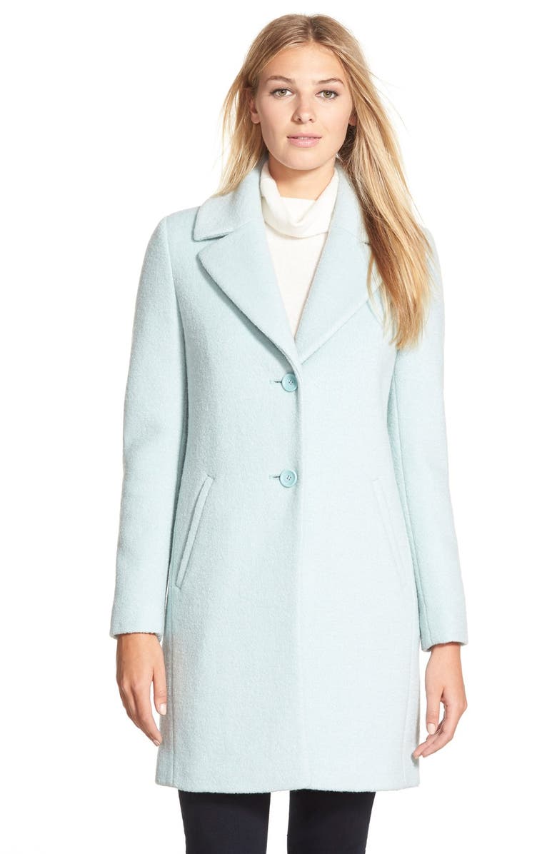 T Tahari 'Chloe' Notch Collar Single Breasted Coat, Main, color, 
