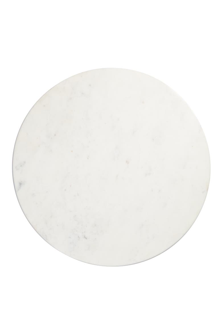 Marble Lazy Susan, Main, color, WHITE