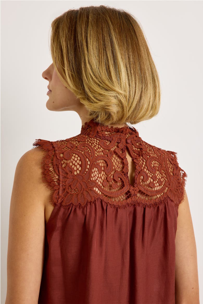 Naiomi Top, Alternate, color, Auburn