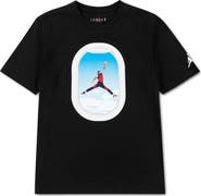 Jordan Kids' Air Jordan Plane Window Graphic Cotton Blend T-Shirt