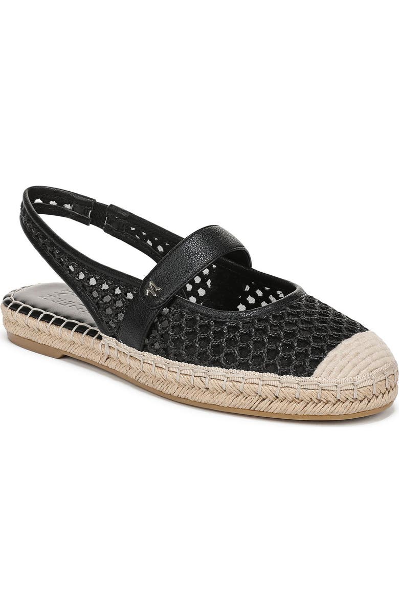 Naturalizer Jolie Slingback Espadrille Flat, Main, color, Black