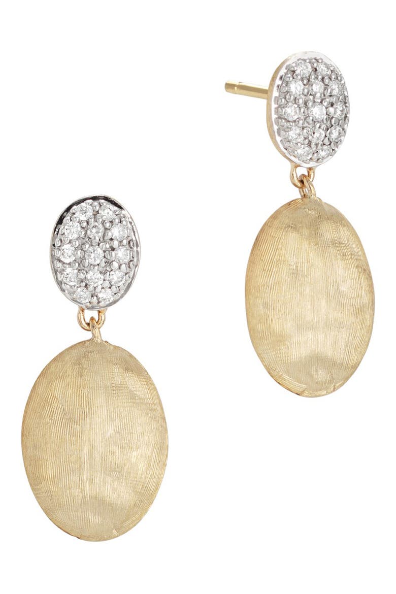 Siviglia 18K Yellow Gold & Diamond Drop Earrings, Alternate, color, YELLOW GOLD