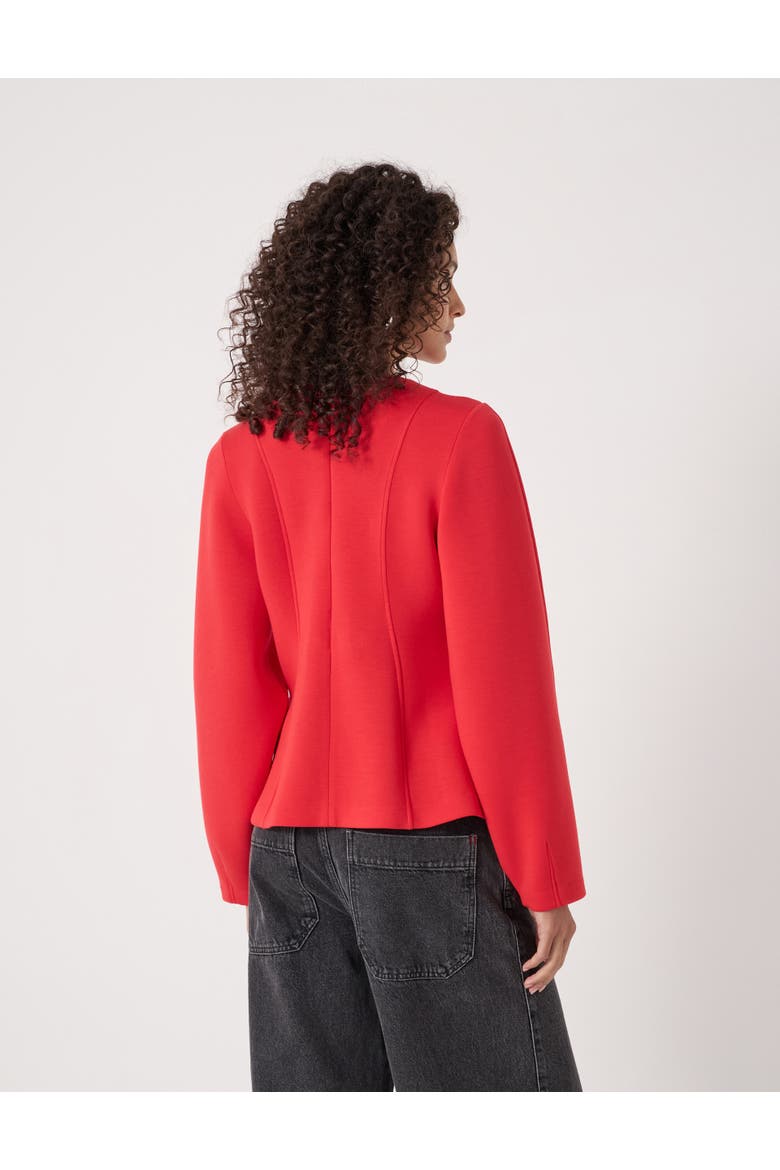 Seam Detail Smart Jersey Top, Alternate, color, Bright Red