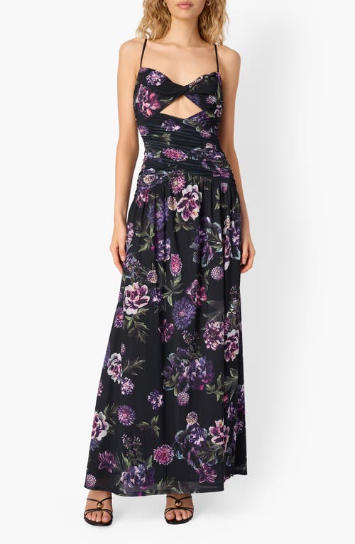 Cami Nyc Tashi Floral Mesh Maxi Dress In Multi