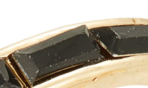 Nordstrom Rack Set Of 2 Baguette Cut Cubic Zirconia Rings In Gold