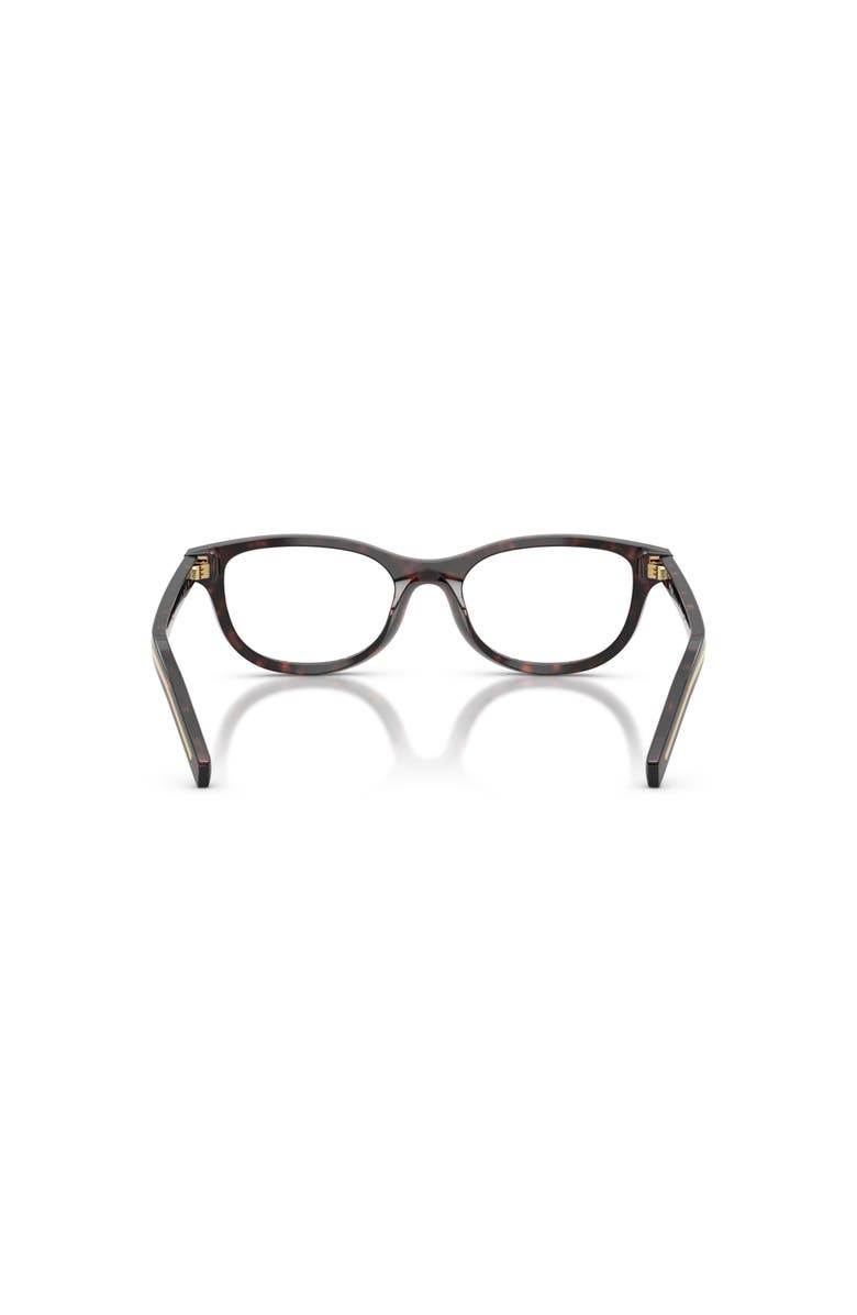Prada 52mm Oval optical glasses, Alternate, color, Tortoise