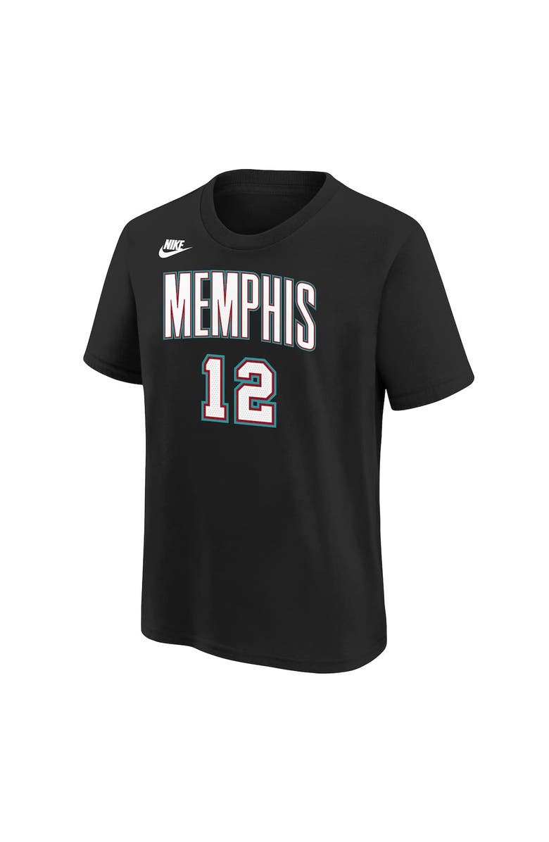 Nike Youth Nike Ja Morant Black Memphis Grizzlies Name & Number T-Shirt - Classic Edition, Alternate, color, Black