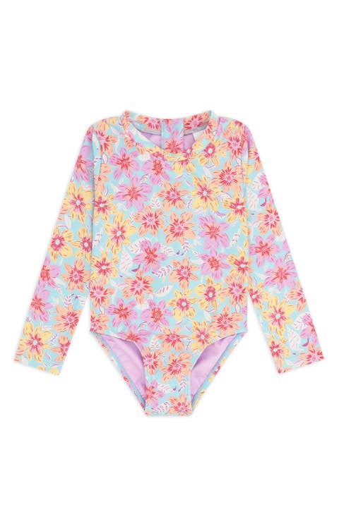 Kids' Wave Chaser Long Sleeve UPF 50+ One-Piece Rashguard Swimsuit (Baby & Toddler)