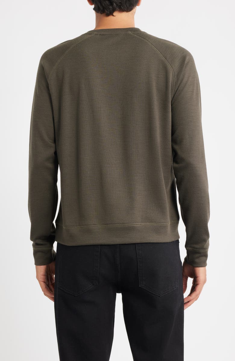 Scott Barber Wool Blend Sweatshirt, Alternate, color, Cocoa