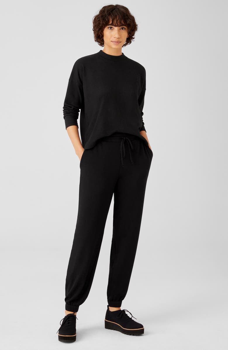 Eileen Fisher Ankle Joggers, Alternate, color, Black