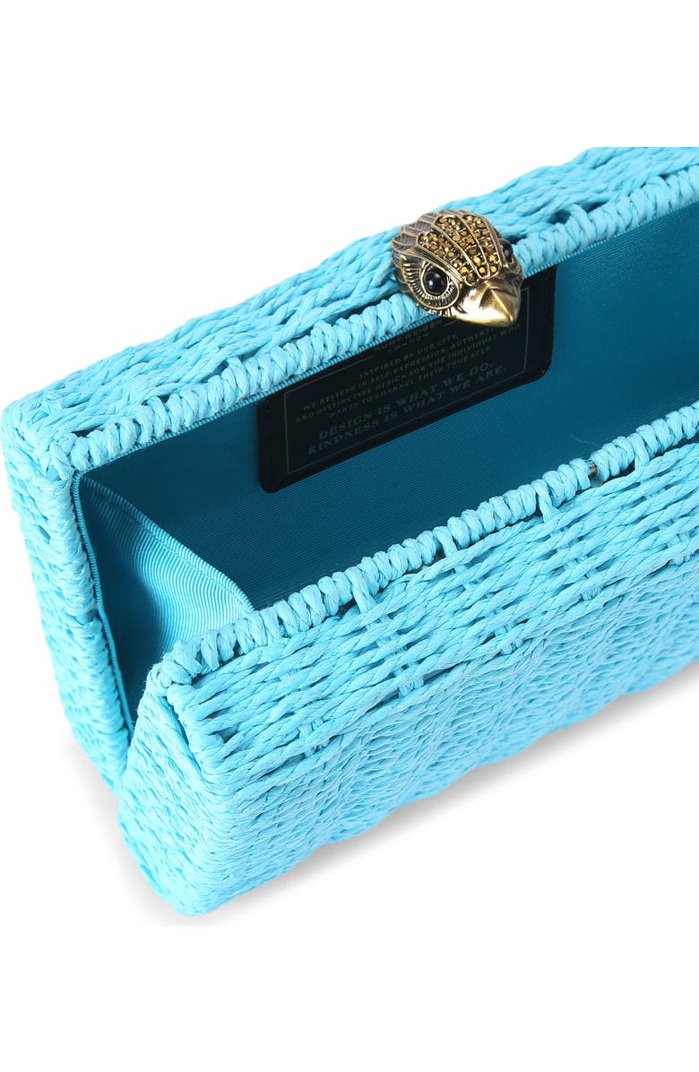 Kurt Geiger London Kensington Woven Frame Clutch, Alternate, color,