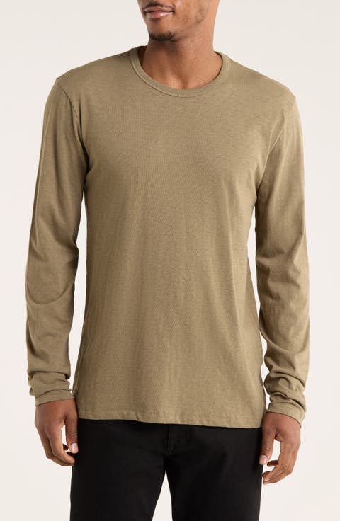 Long Sleeve Slubbed Jersey T-Shirt