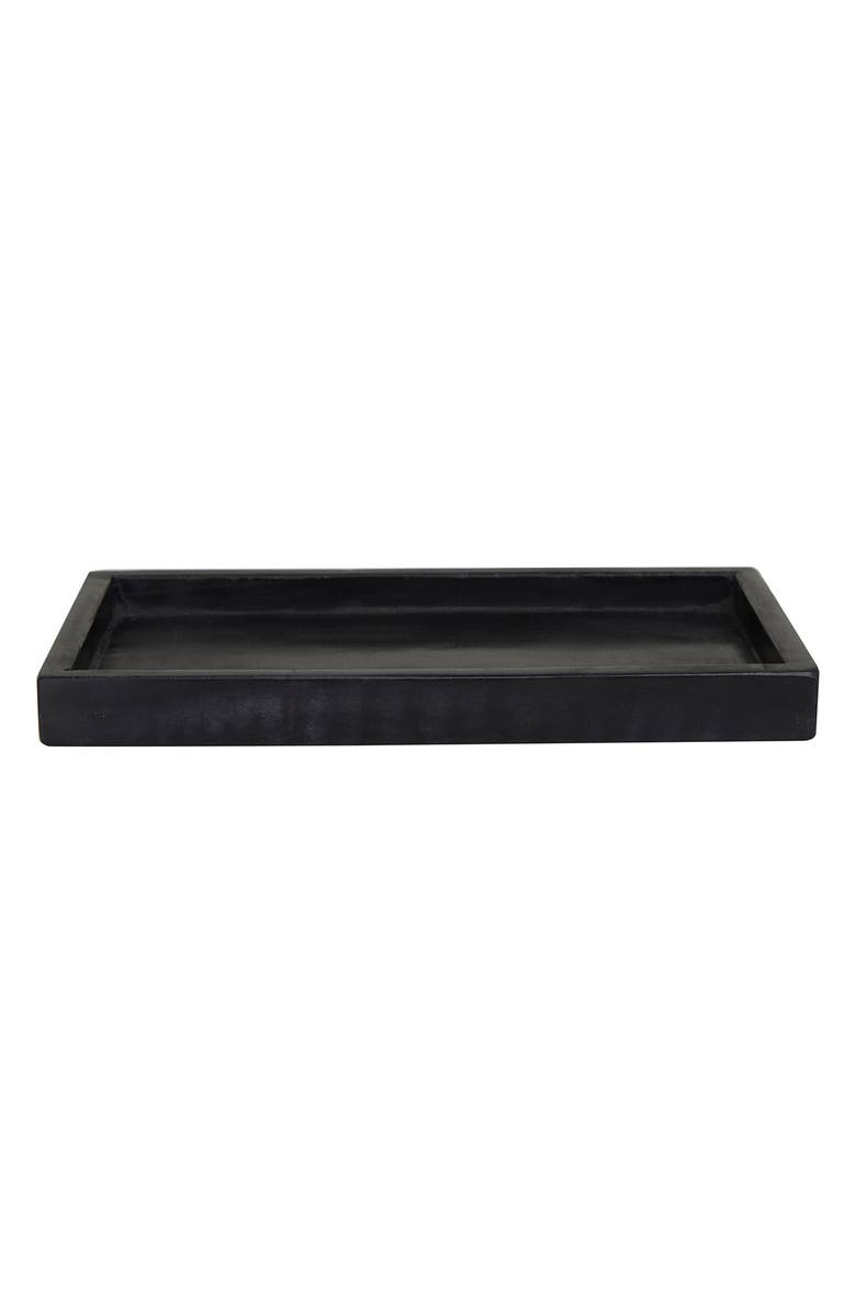 VIVIAN LUNE HOME Set of 2 Marble Trays, Alternate, color, Black