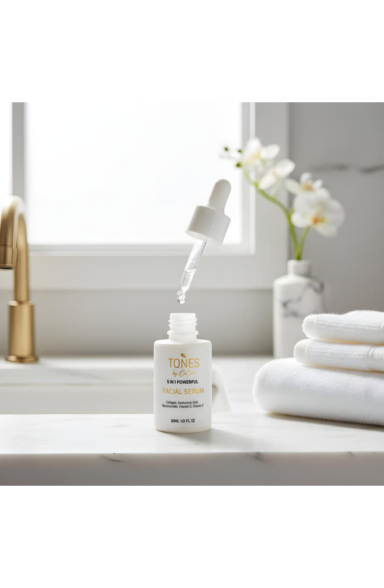 TONES by Cocoa 5 in 1 Powerful Collagen Facial Serum - Hydrating, Firming & Brightening 30ml, Alternate, color, 