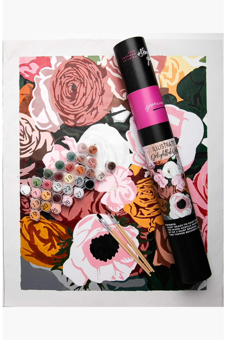 Delightful Delivery Special Edition Illustrated Paint-by-Numbers Kit, Main, color, Multicolor