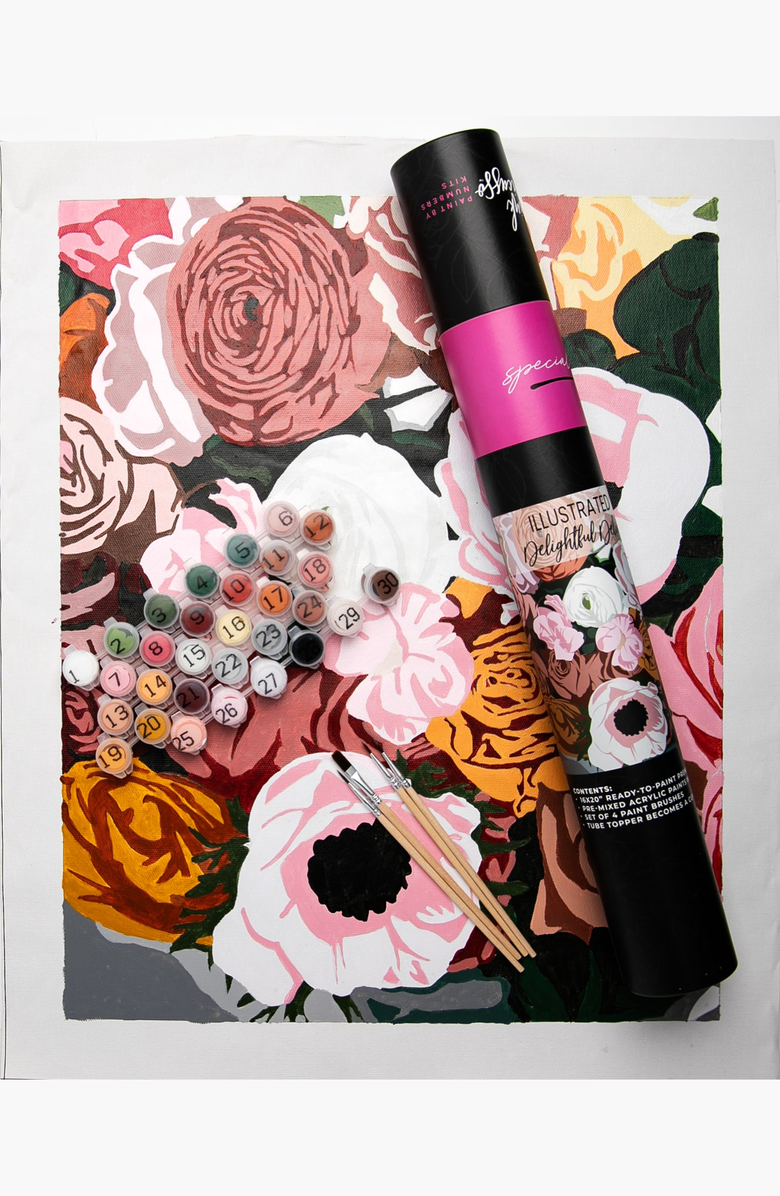 Pink Picasso Kits Delightful Delivery Special Edition Illustrated Paint-by-Numbers Kit, Main, color, Multicolor