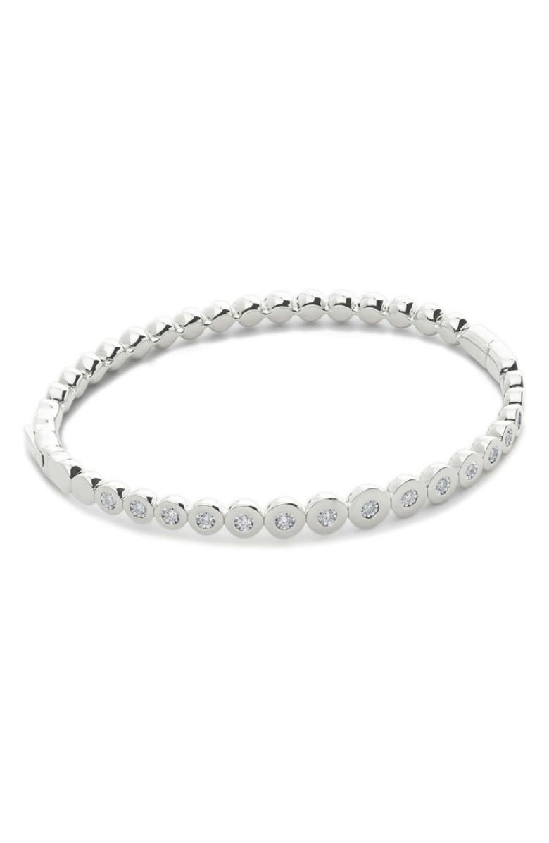 Monica Vinader Lab Grown Diamond Bezel Bangle, Main, color,