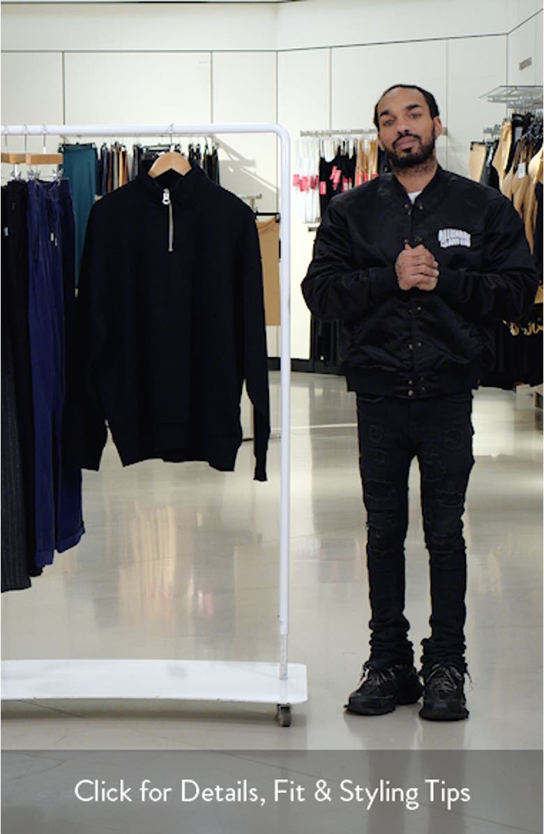 Oversize Quarter Zip Sweatshirt, sales video thumbnail