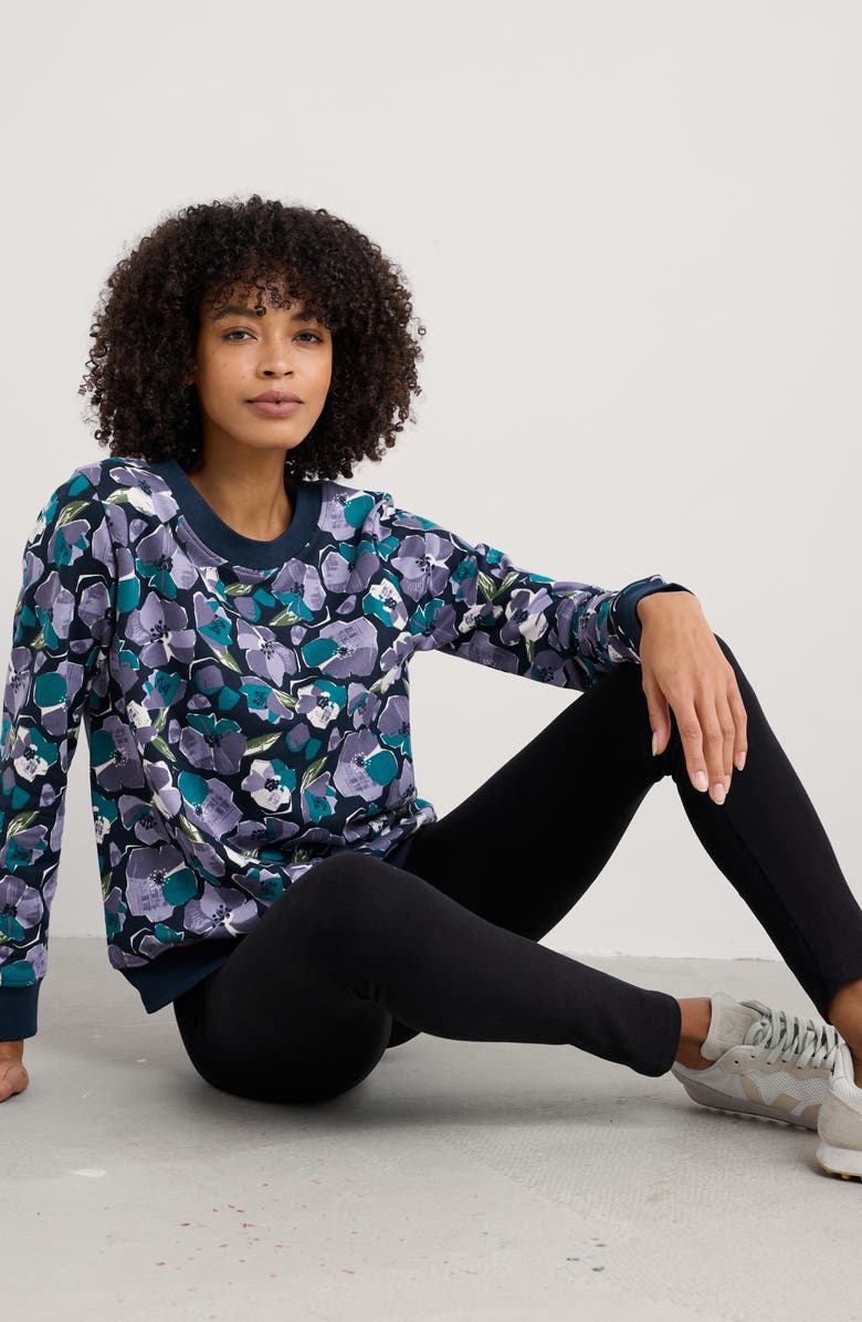 Seasalt Cornwall Sea Dance Cotton Leggings, Alternate, color, Black