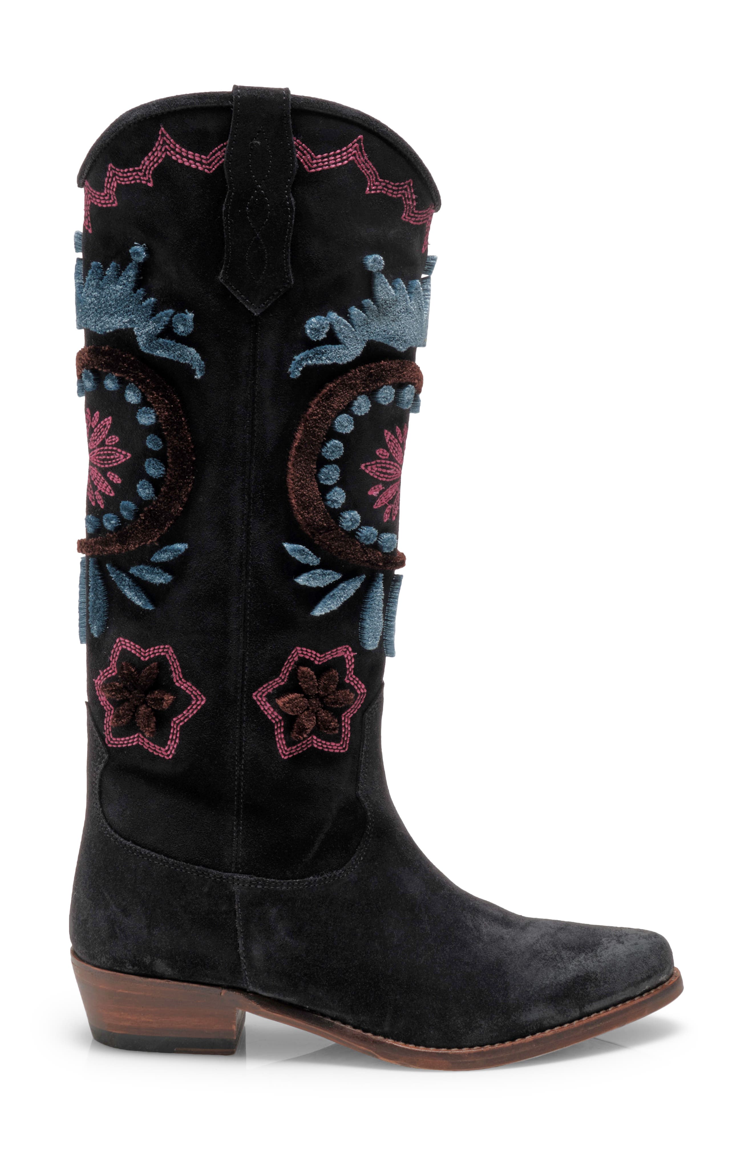 Free People Roundhouse Stitch Knee High Boot, Alternate, color, 
