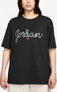 Jordan Logo Cotton Graphic T-Shirt