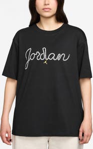 Jordan Logo Cotton Graphic T-Shirt
