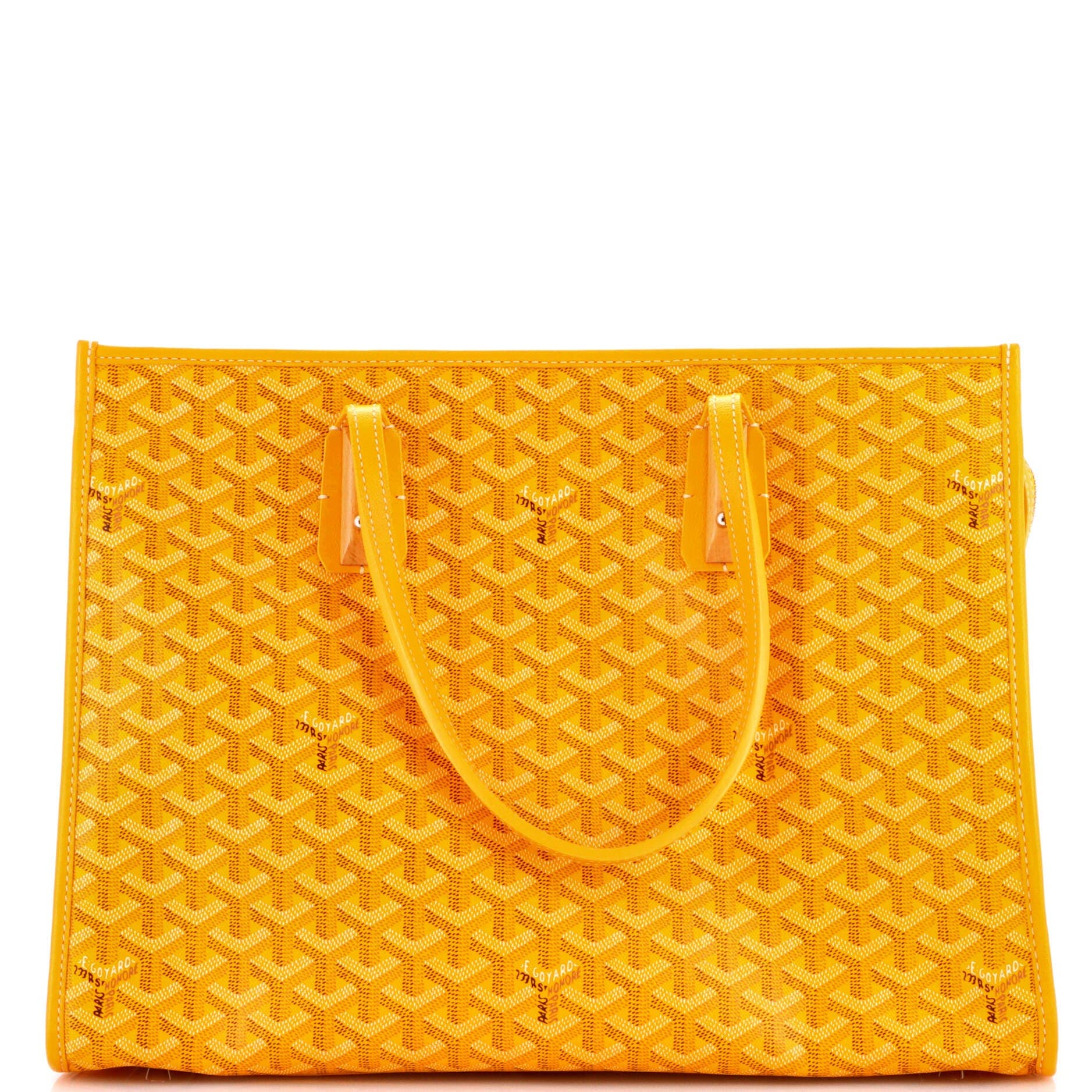 Pre-Owned Goyard Marquises Bag Coated Canvas, Main, color, Yellow