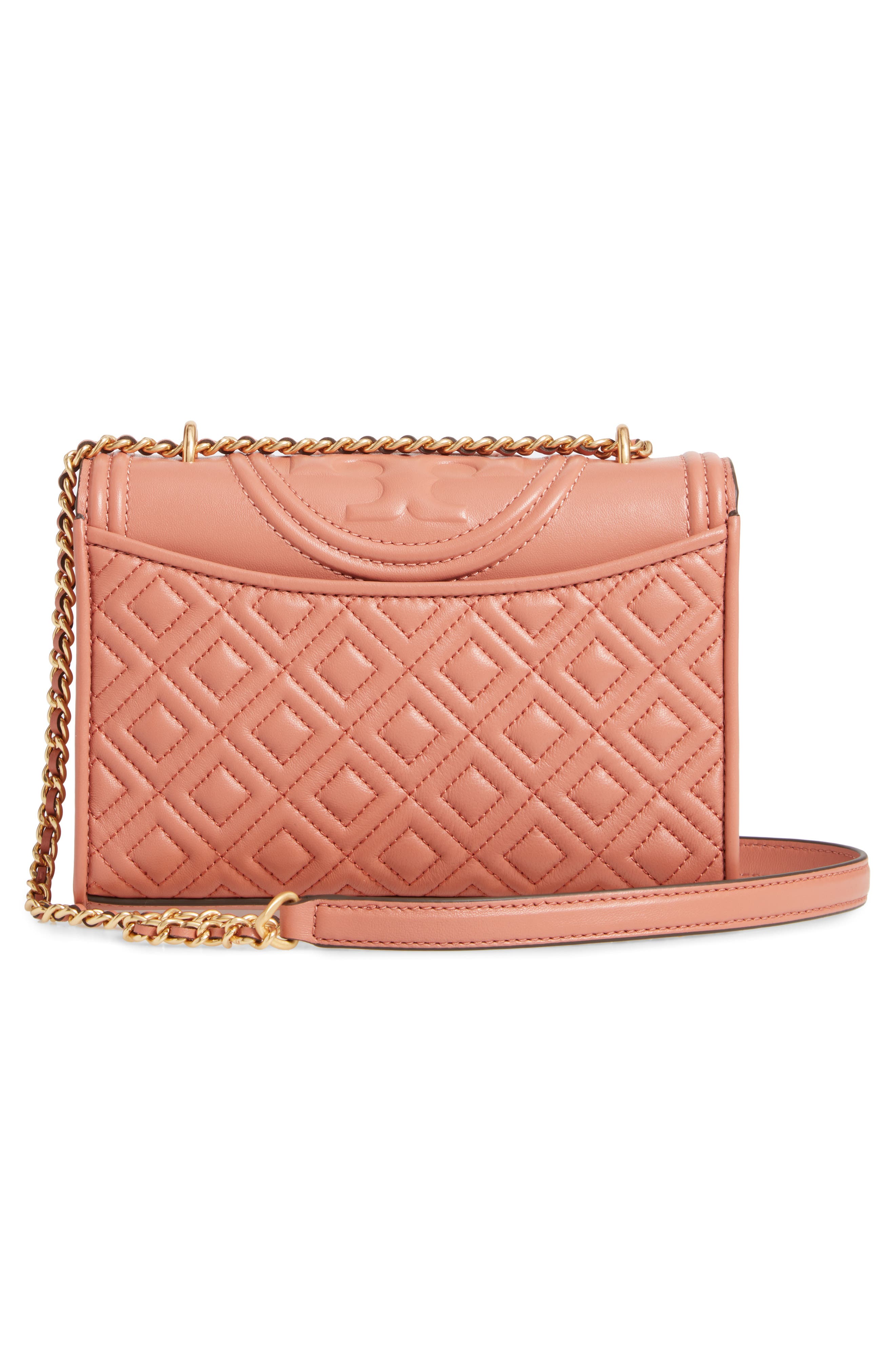 Small Fleming Quilted Lambskin Leather Convertible Shoulder Bag, Alternate, color, TRAMONTO