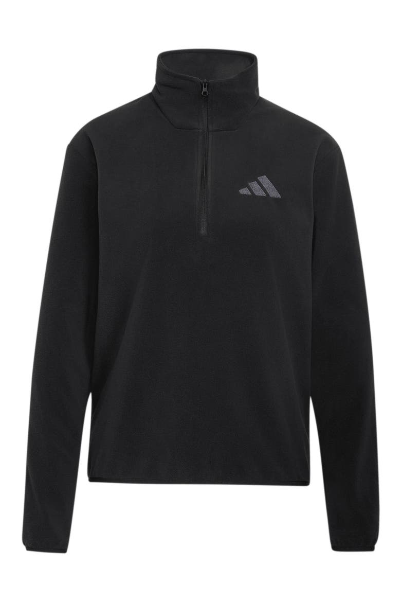 Essentials Half-Zip Fleece Pullover, Alternate, color, BLACK