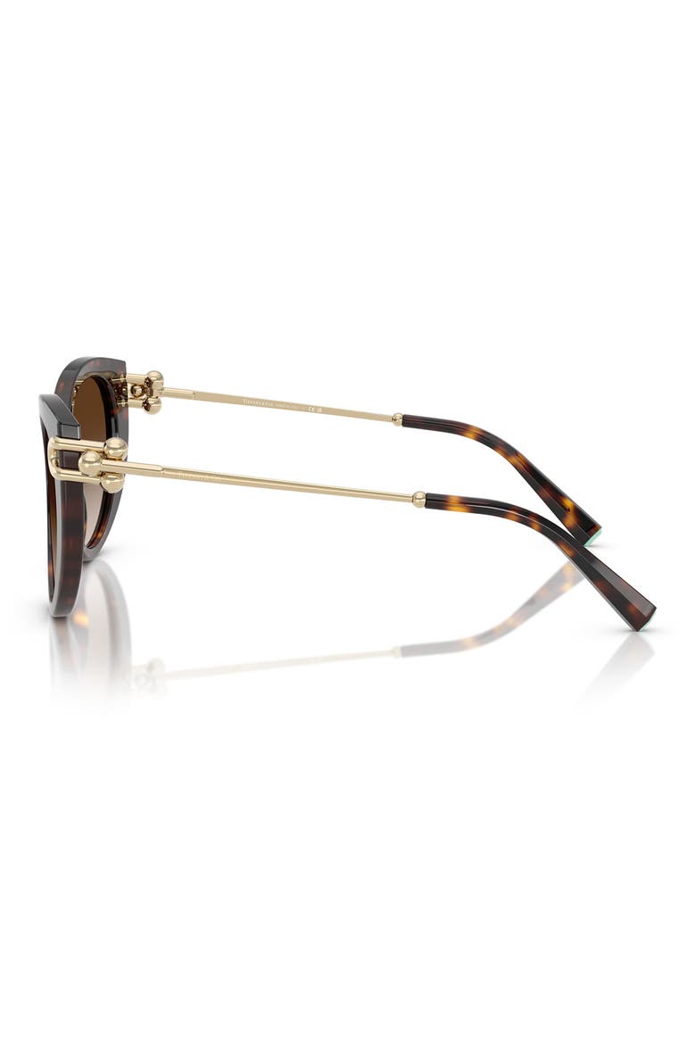 53mm Gradient Butterfly Sunglasses, Alternate, color, HAVANA / BROWN GRADIENT