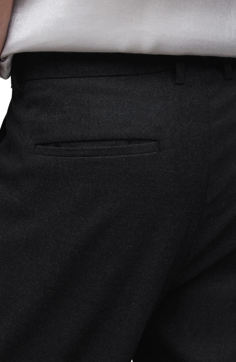 AllSaints Leigh Wool Blend Flannel Crop Pants, Alternate, color, 