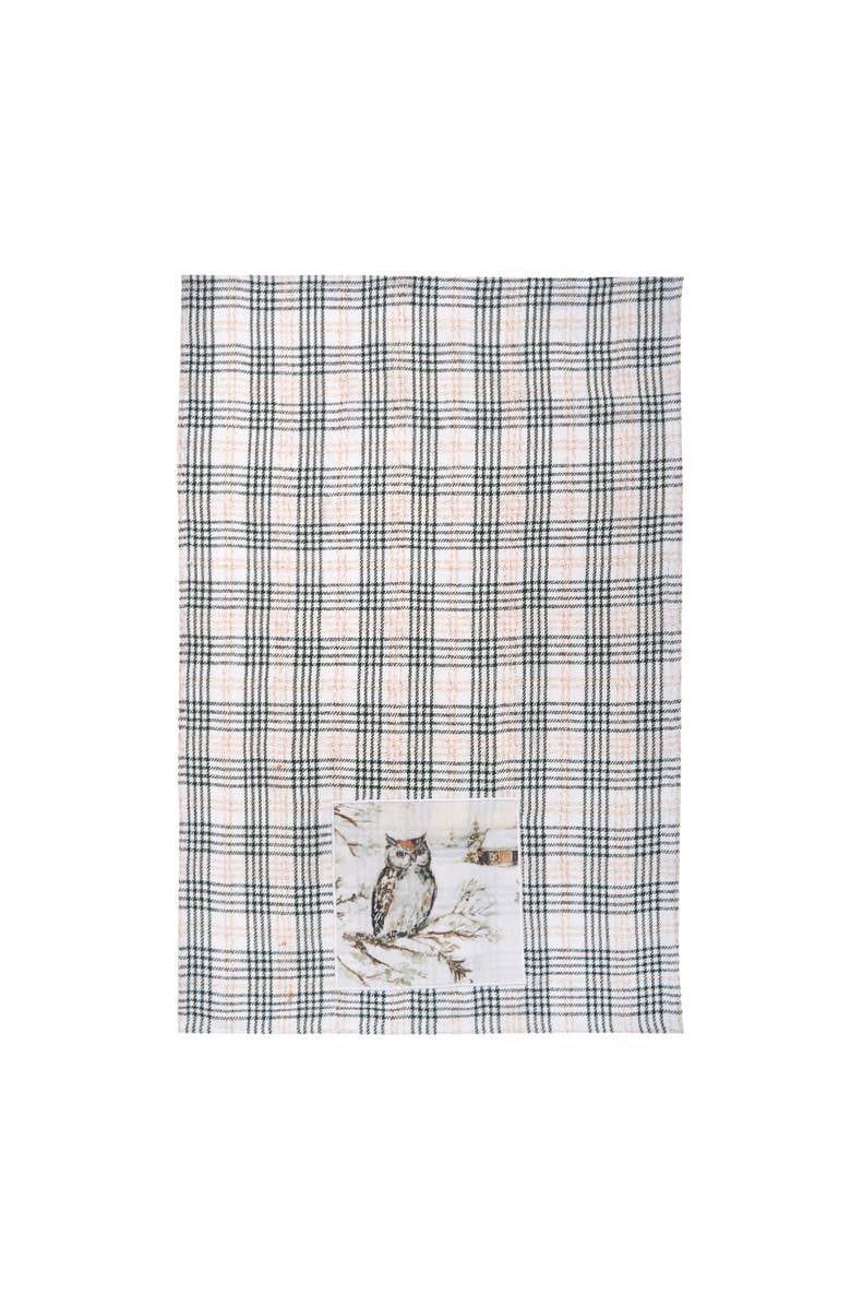 C&F Home Woolland Owl Towel, Alternate, color, Green