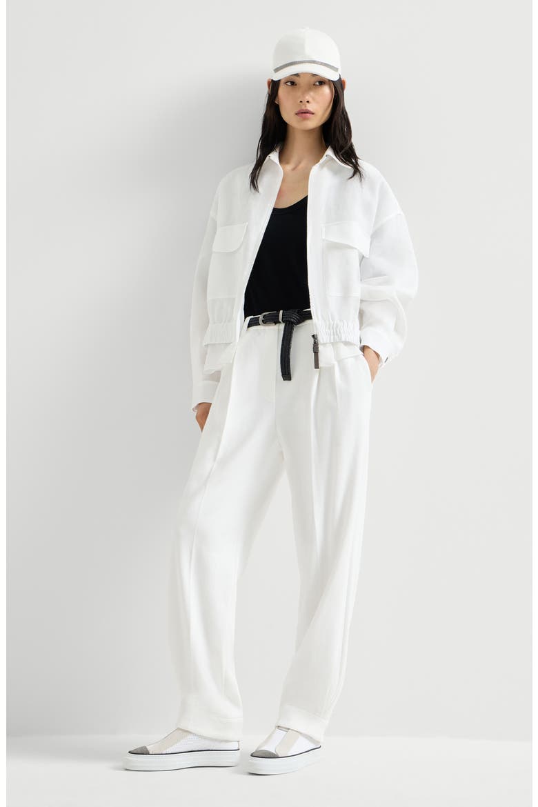 Sartorial Baggy trousers, Alternate, color, White