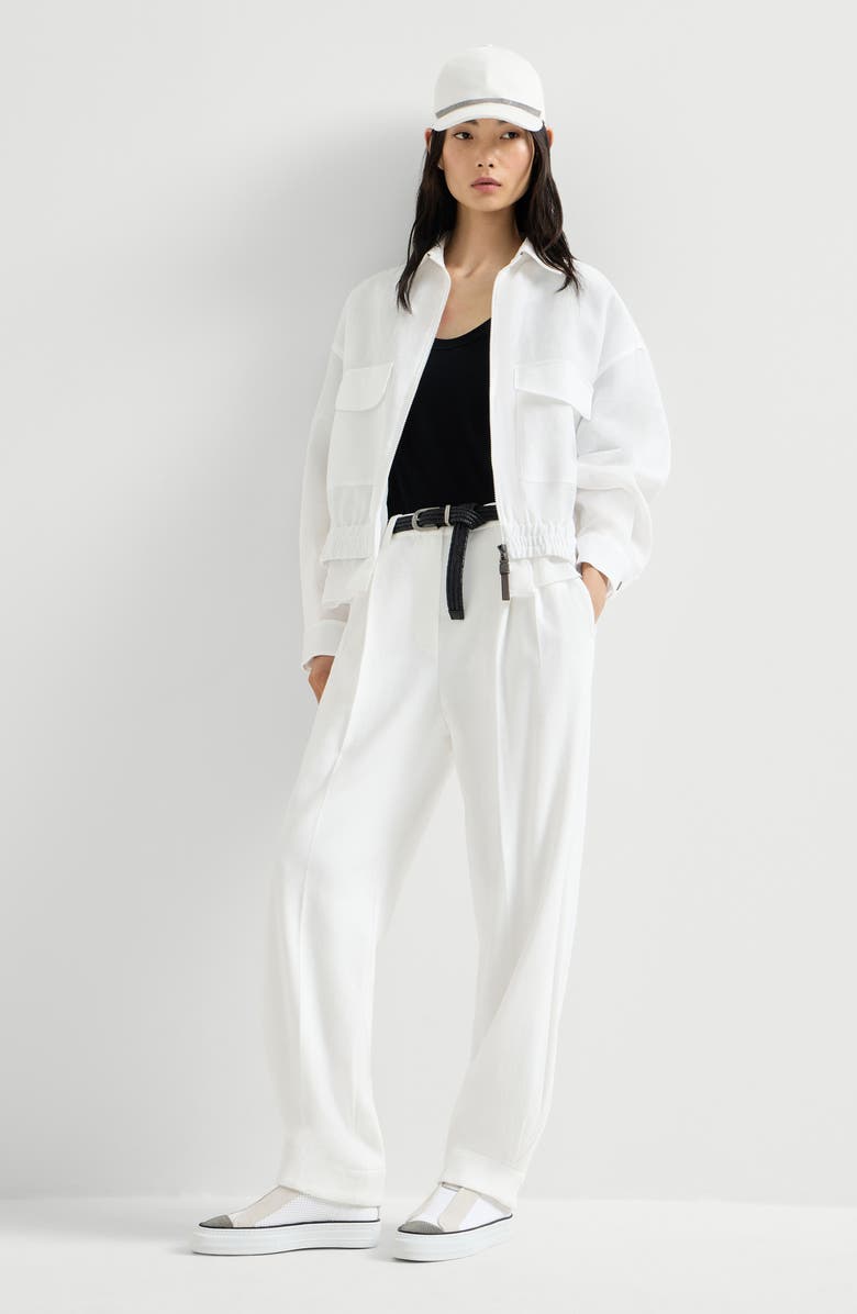 Brunello Cucinelli Sartorial Baggy trousers, Alternate, color, White