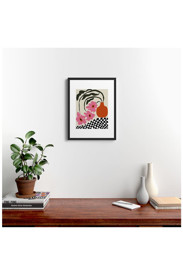 'Vintage Blossom' by Miho Framed Wall Art, Alternate, color, ORANGE