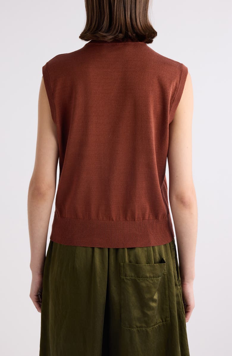 Dries Van Noten Togo Sleeveless Henley Sweater, Alternate, color, 