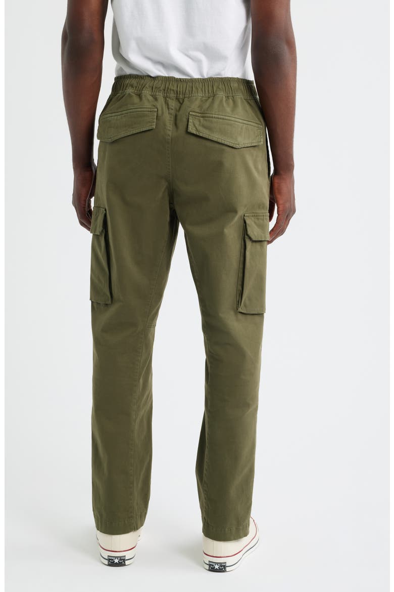 Jaiden Cotton Drawstring Cargo Pants, Alternate, color, TRUE OLIVE