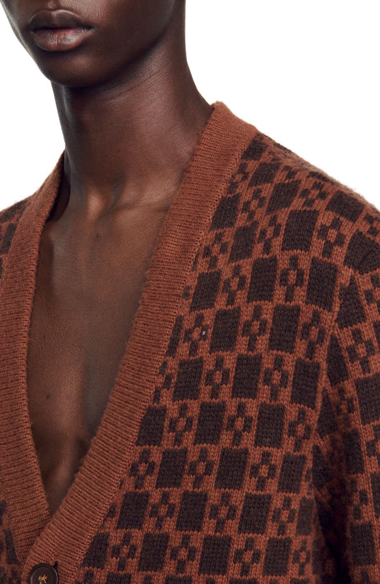 SANDRO Jacquard square cross pattern, Alternate, color, 