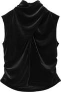 AllSaints Tia Twist Neck Velvet Tank