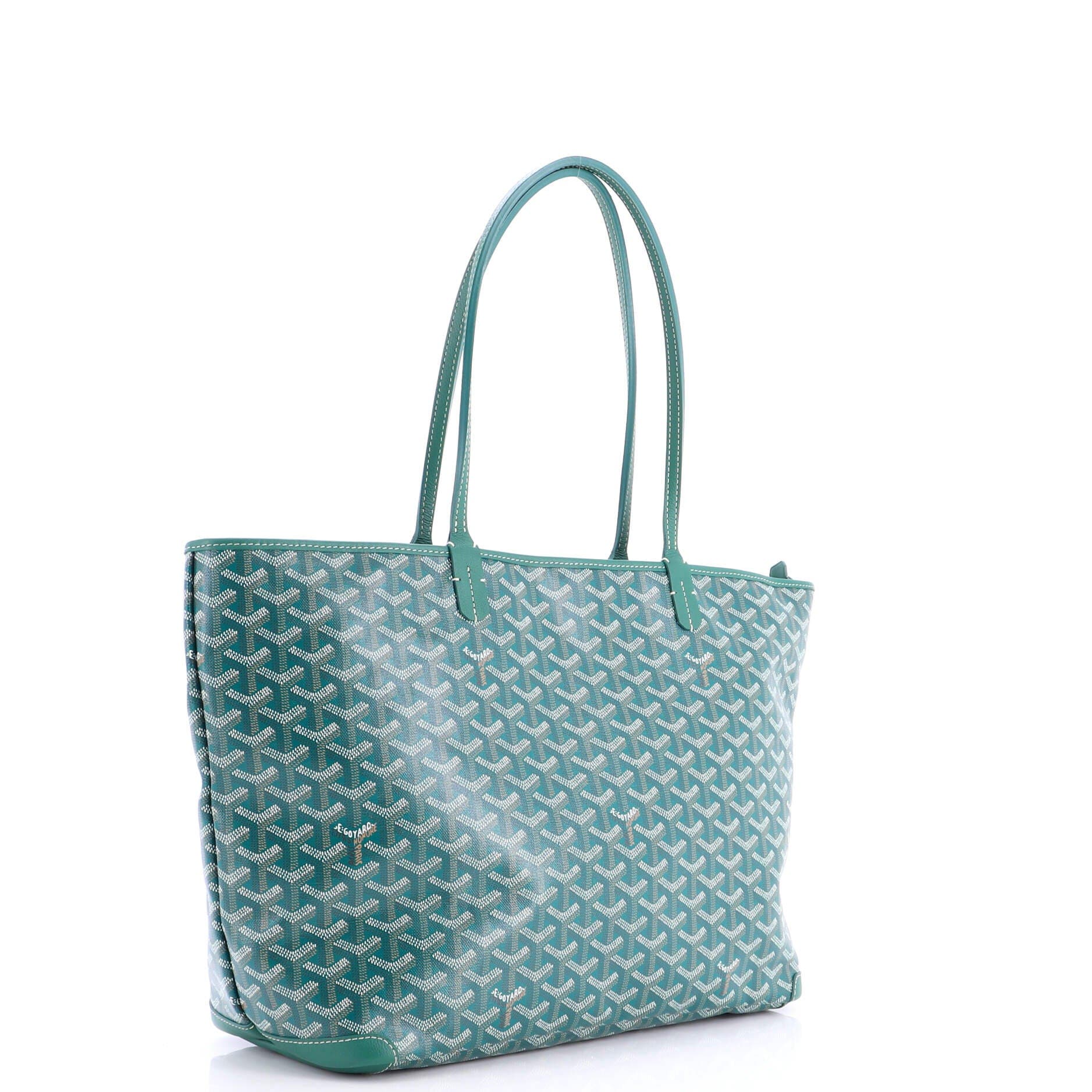 Pre-Owned Goyard Artois Tote Coated Canvas MM, Alternate, color, Green